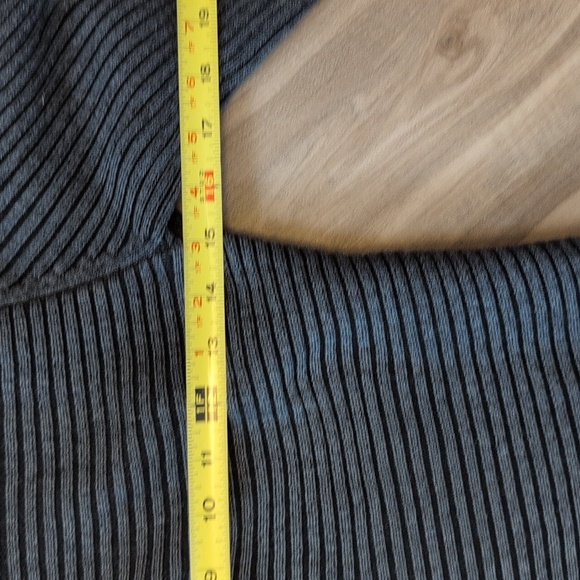 Women's Gray Sweater with Button Detail - Picture 8 of 8